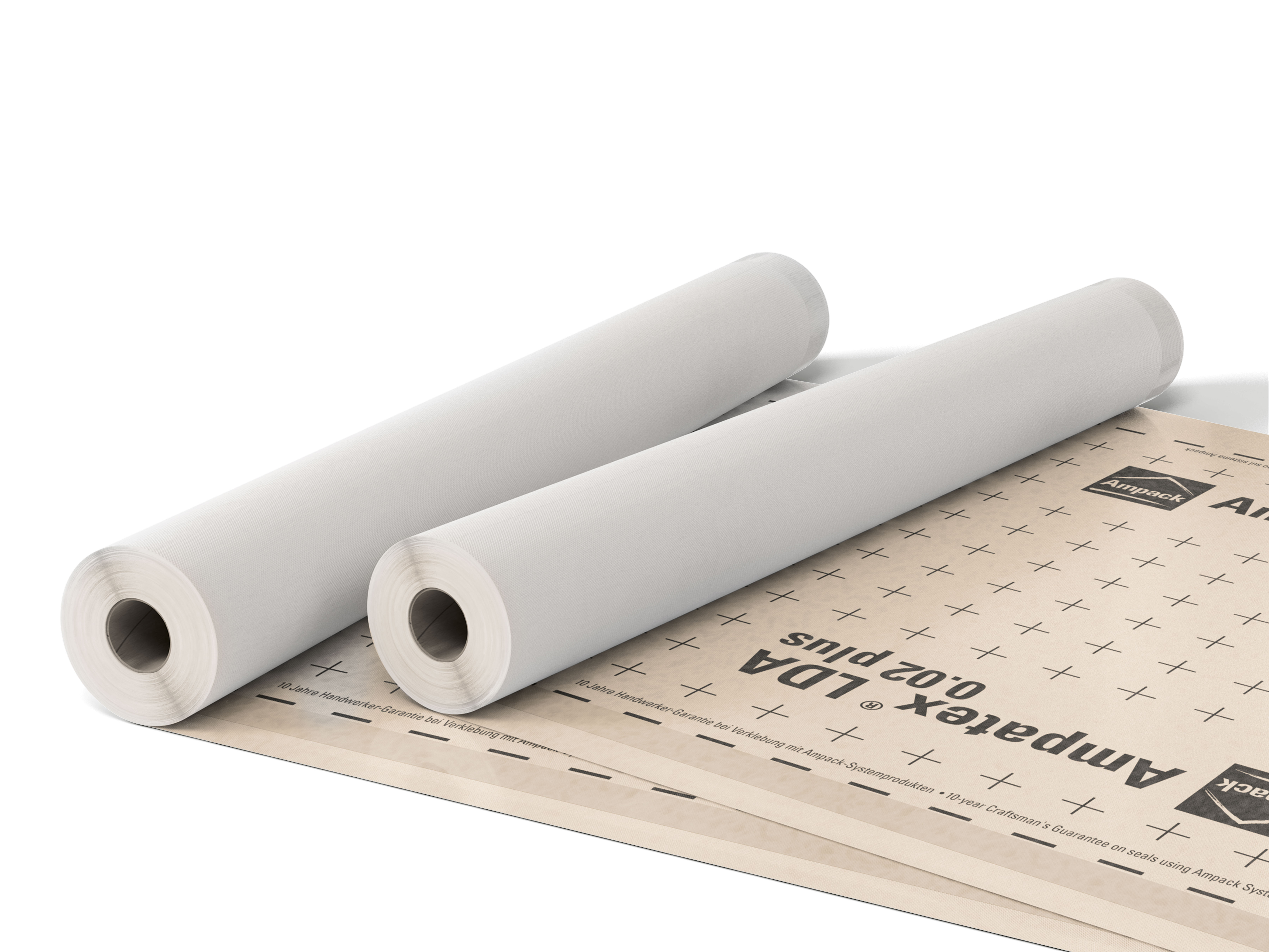 Ampatex LDA 0.02 plus Sanierungsdampfbremse – 75 m² mit integrierten Tapes