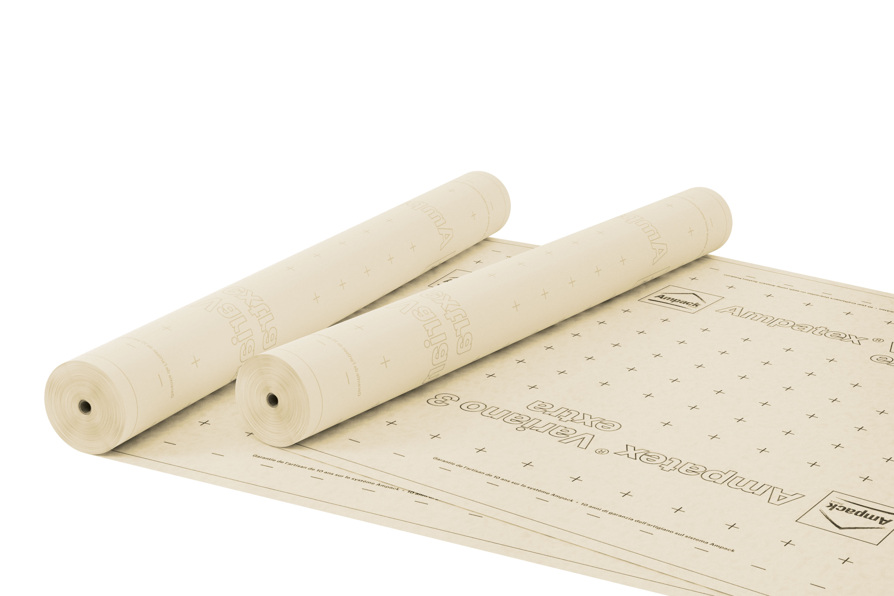 Ampatex Variano 3 extra – Gitterverstärkte, feuchtevariable Dampfbremse und Luftdichtung (75 m² Rolle)